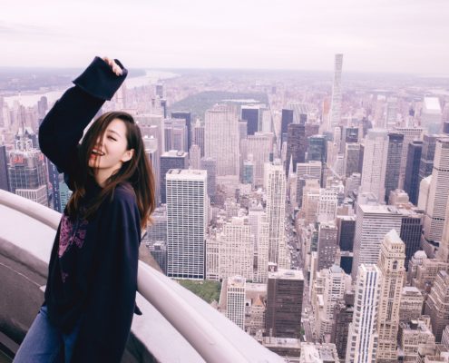 Jane Zhang sull'Empire State Building