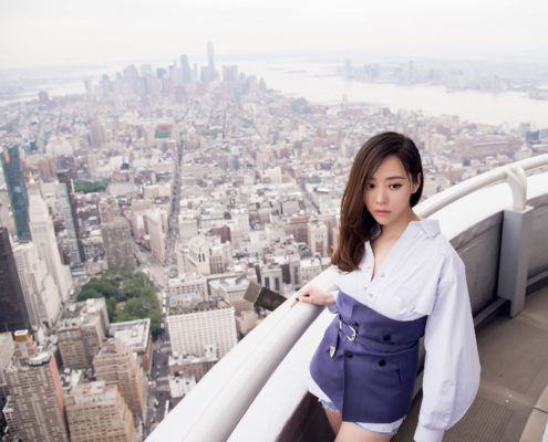 Jane Zhang sull'Empire State Building